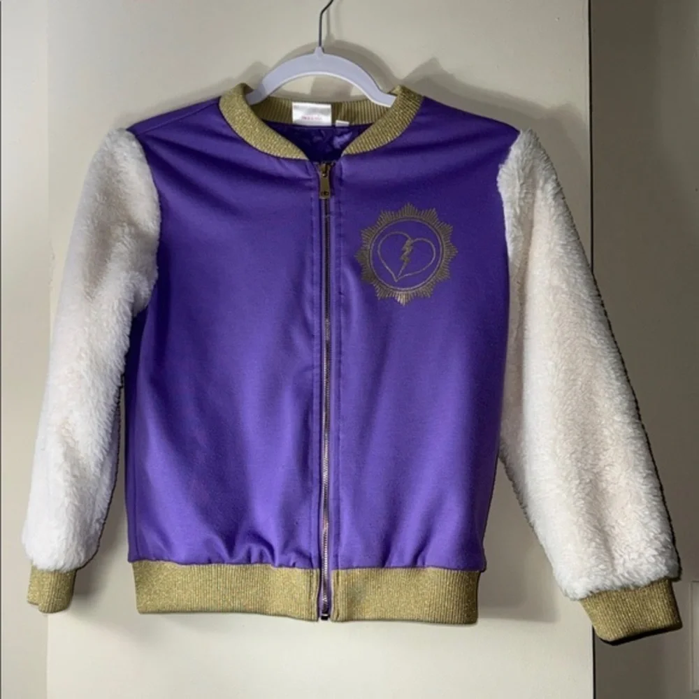 L.O.L. Surprise! Purple Satin Jacket with Gold Trim and White Tag